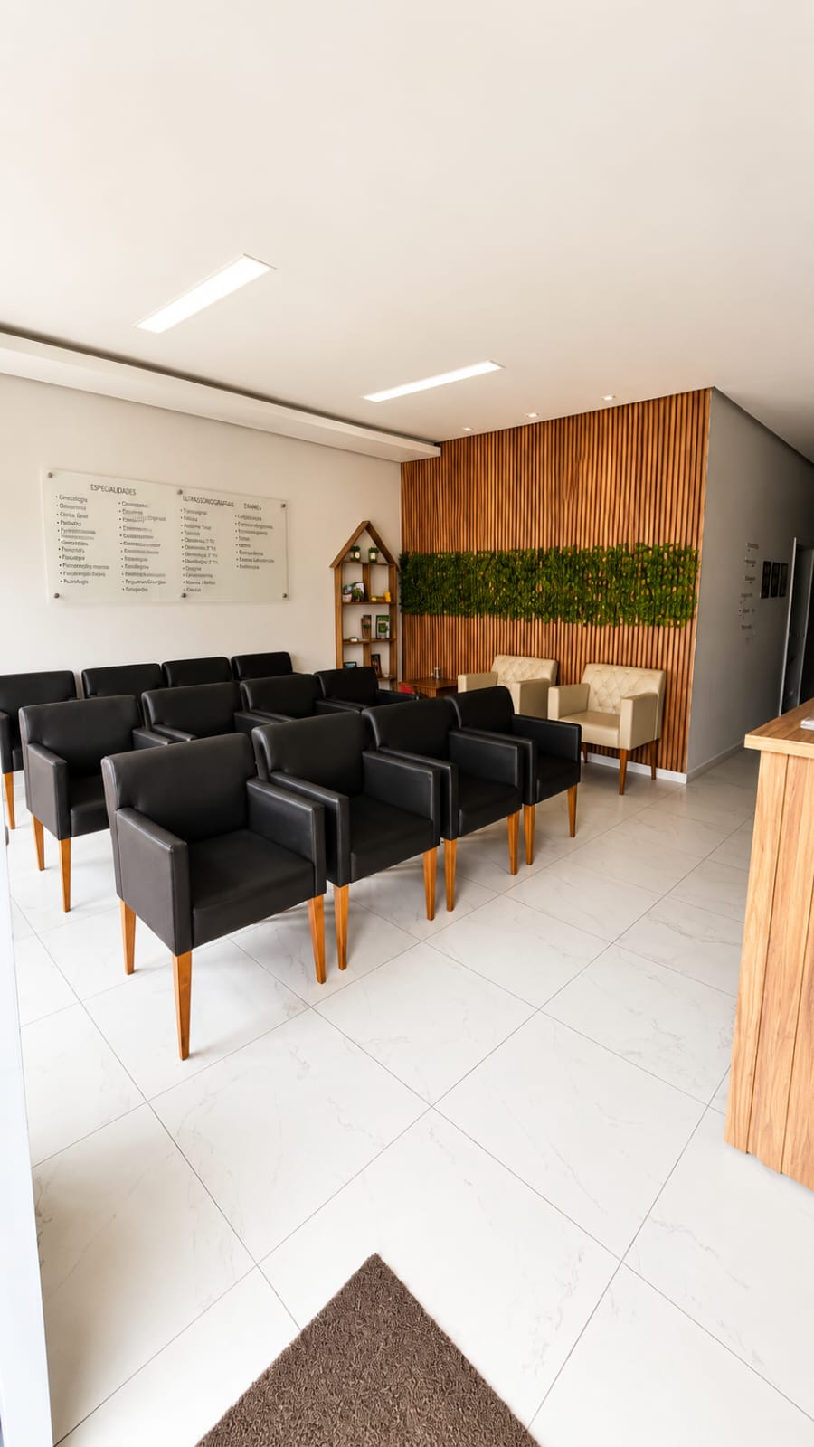 Recepção e sala de espera
